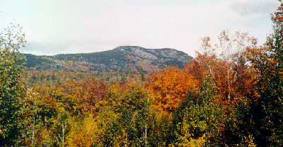 Borestone Mountain in the Fall